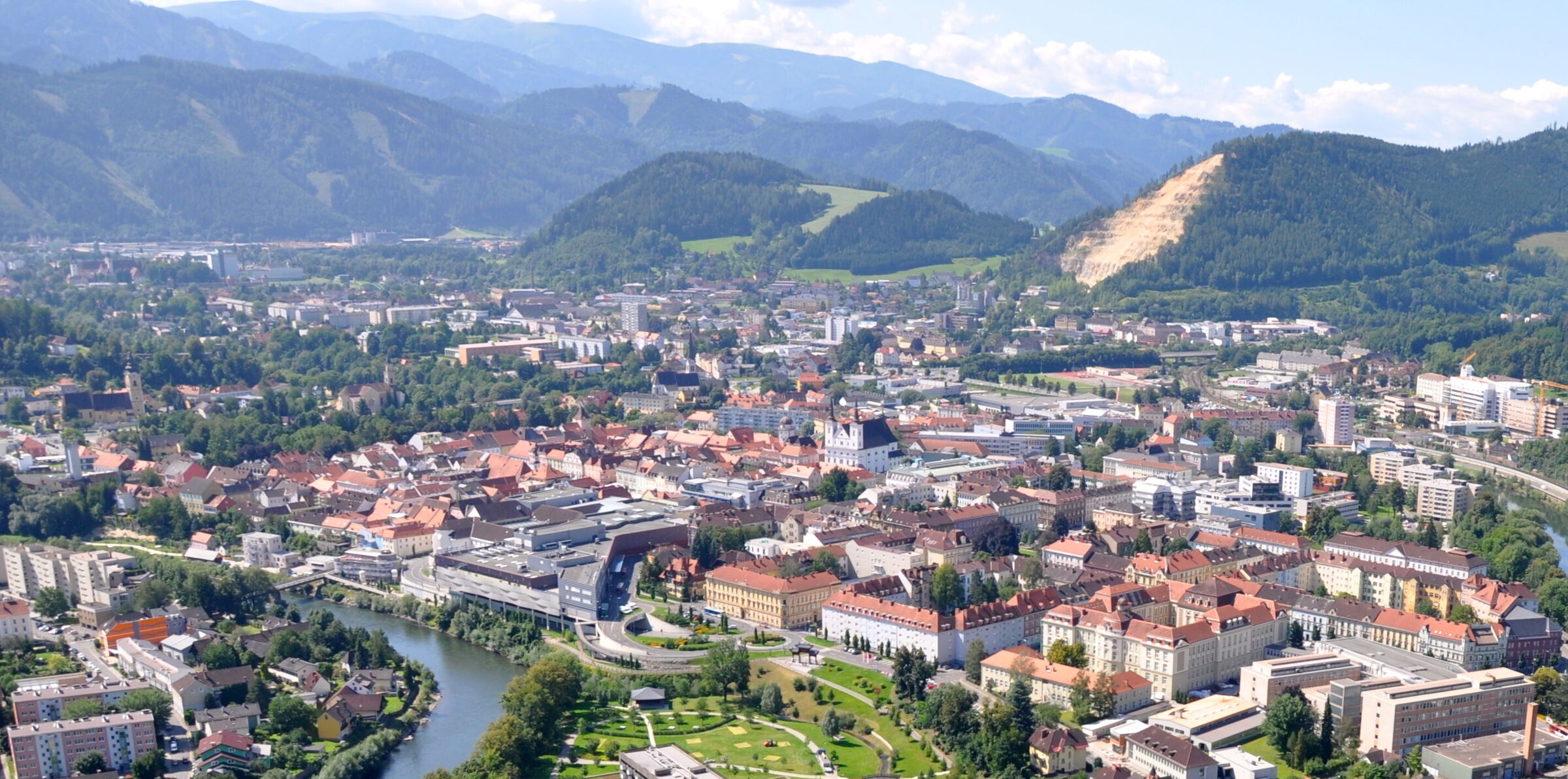 Aerial photos of the city of Leoben; © PIWImedia