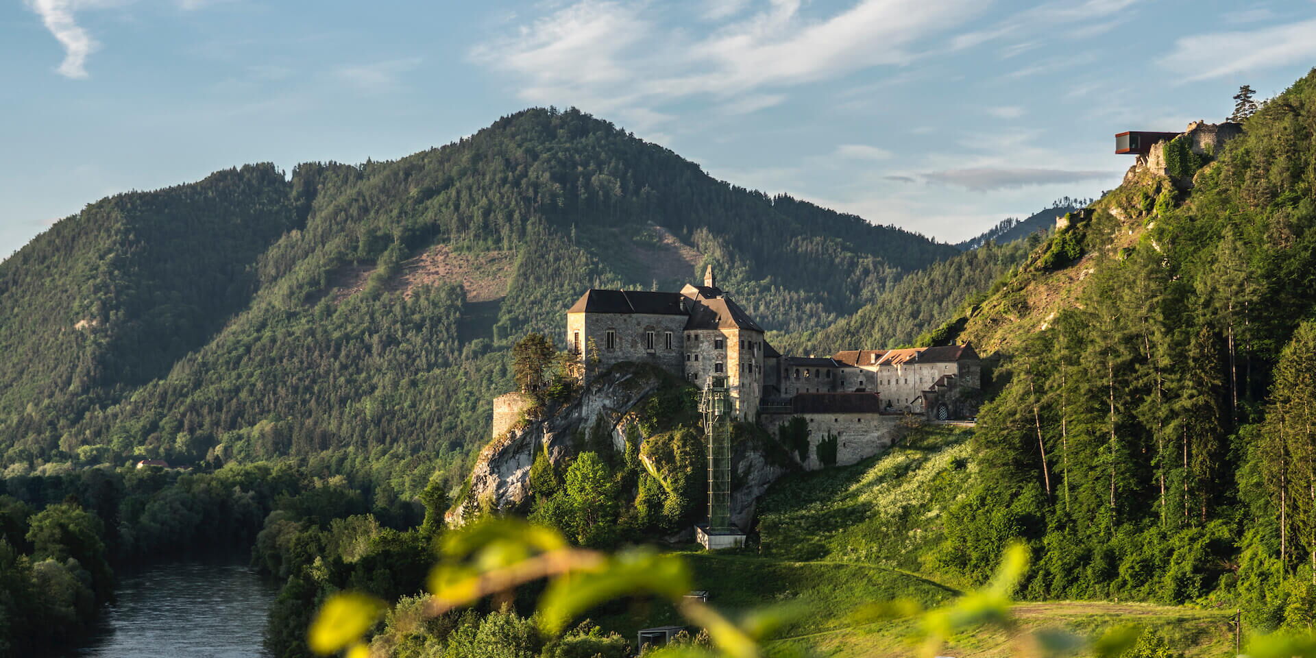 Sicht auf die Burg Rabenstein