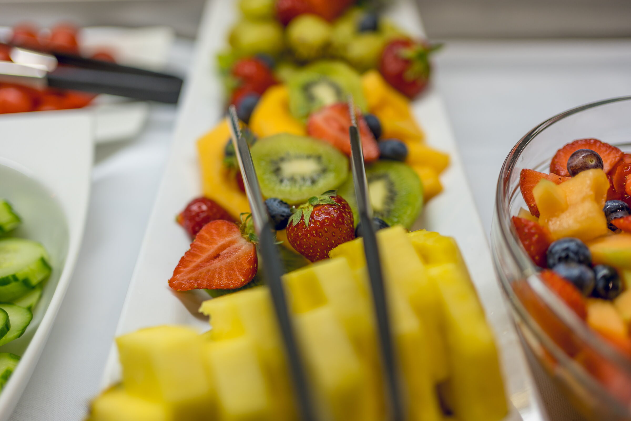 Delicious fruit plate in the Hotel Kongress breakfast buffet