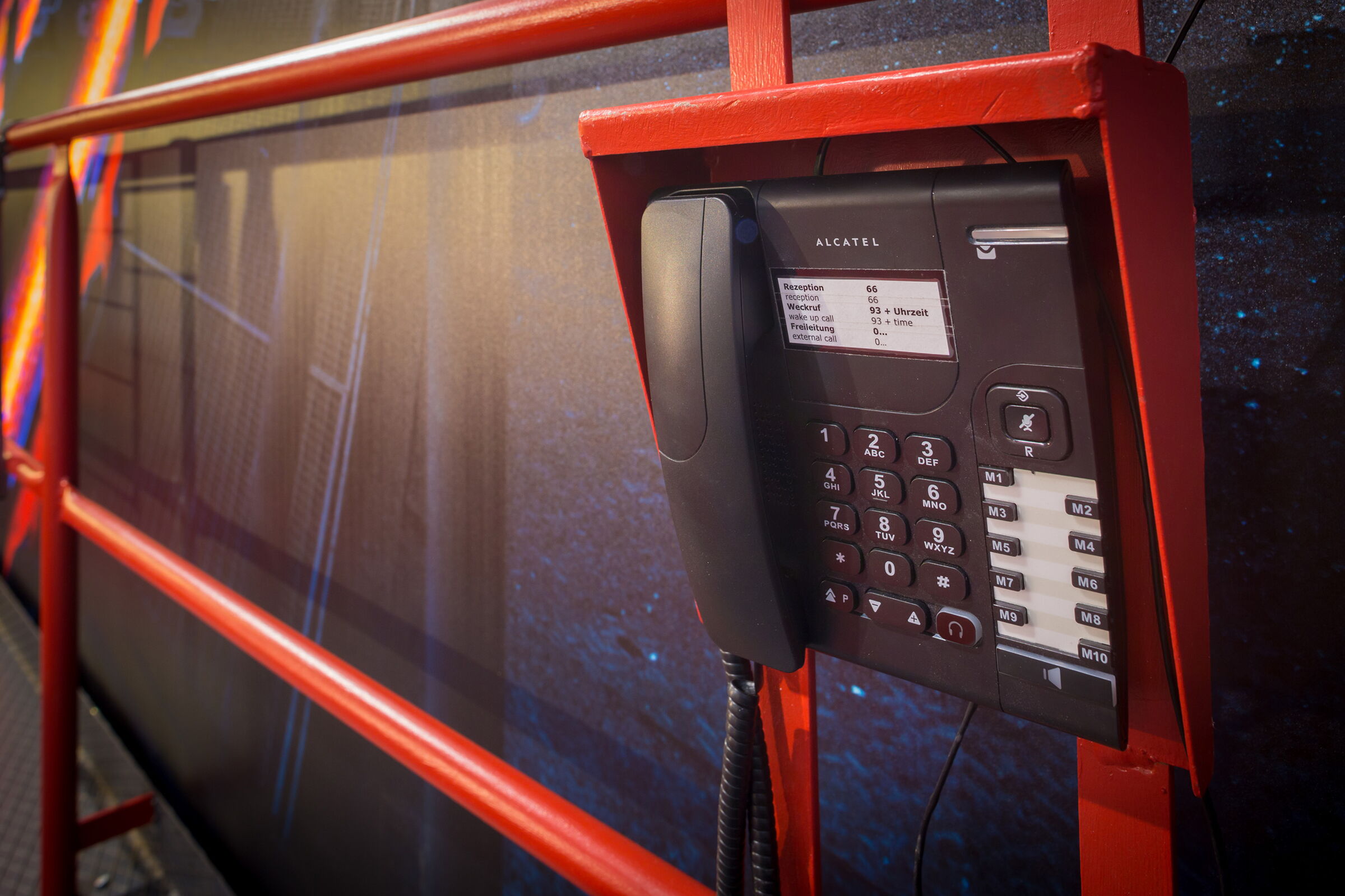 Rail room telephone