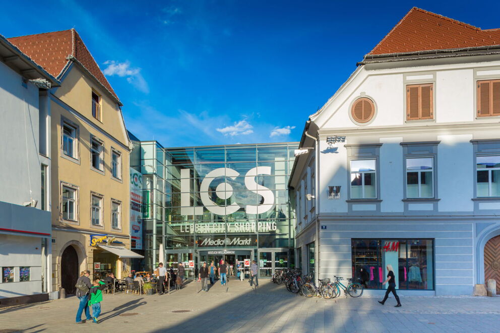 Das Einkaufszentrum Leoben City Shopping; © Freisinger