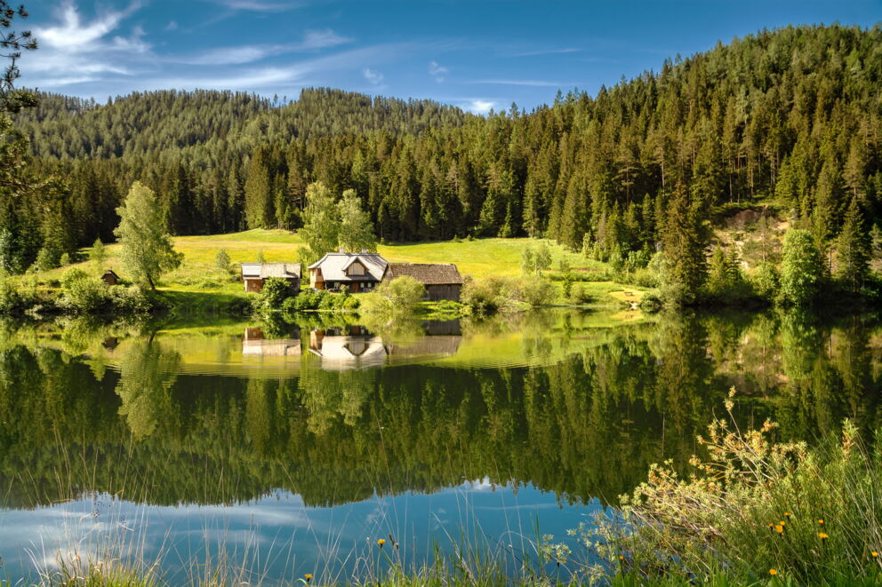 Der Erlaufsee mit glasklarem Wasser; © Rudolf Lendl auf Pixabay