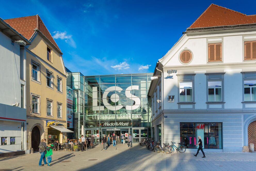 Das Einkaufszentrum Leoben City Shopping; © Freisinger